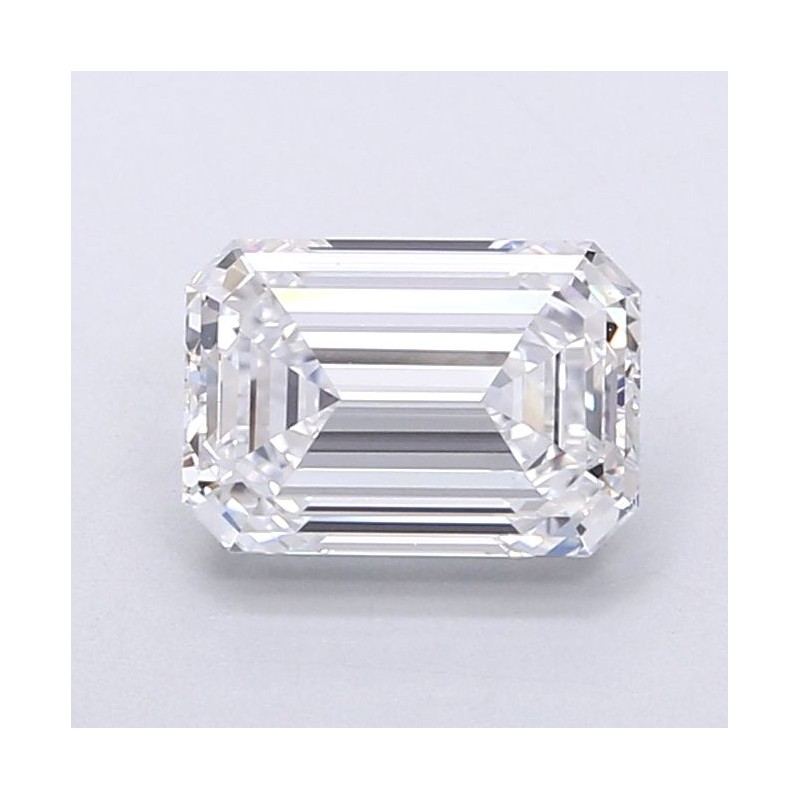 Diament laboratoryjny bezbarwny szlif szmaragdowy, 1.69ct, VVS2, E, IGI LG636430450